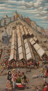 Le Marché au drap. La maison de Bosch est la 7e à partir de la droite.