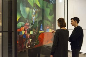 Le « Calvaire » de Chagall dans l'Eglise Nouvelle à Amsterdam. Photo Janiek Dam.