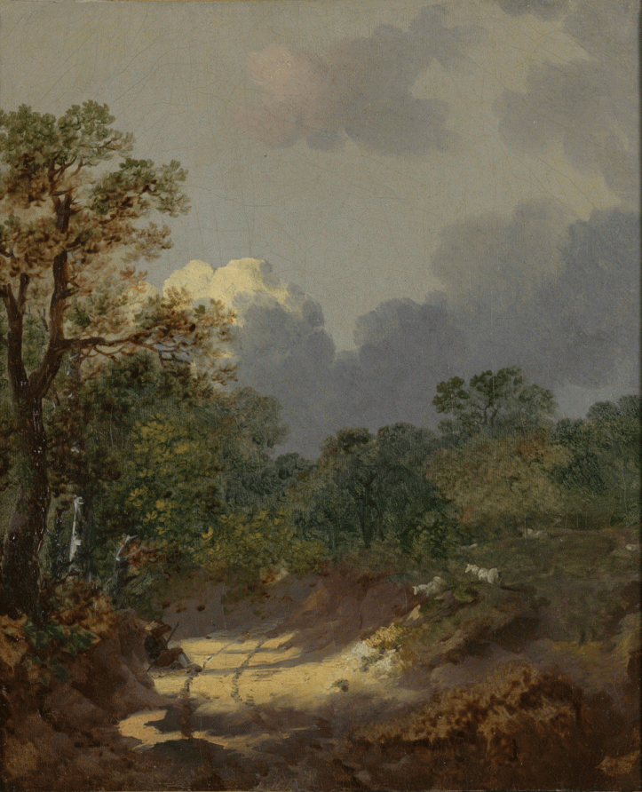 Thomas Gainsborough, Paysage boisé, 1745-46. RMT