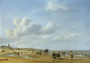 La plage à Scheveningen, 1658; Gemäldegalerie Kassel.