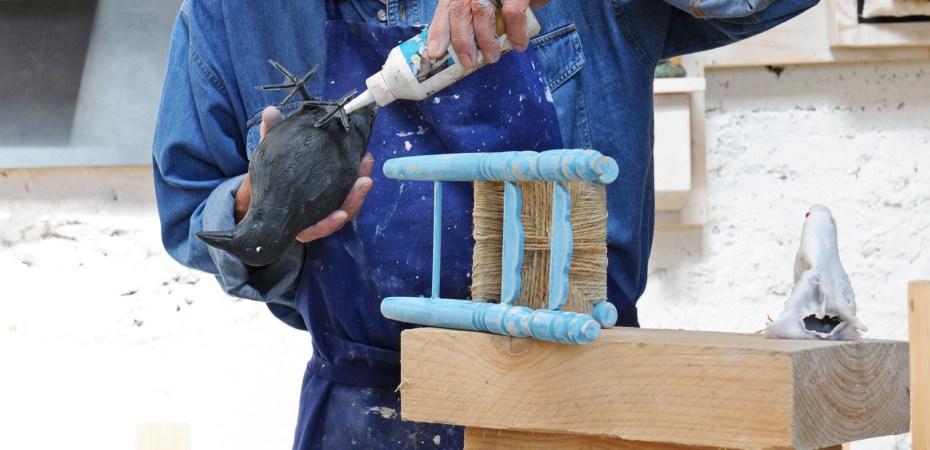 Mark Brusse dans son atelier parisien